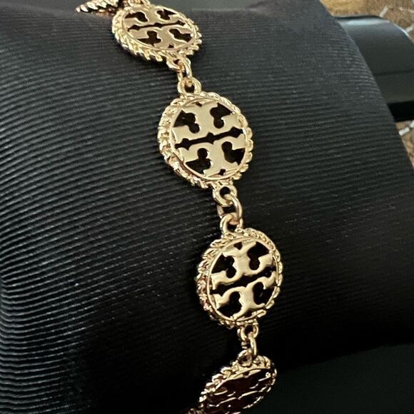 TORY BURCH• Rope lined Disc bracelet - Picture 7 of 8